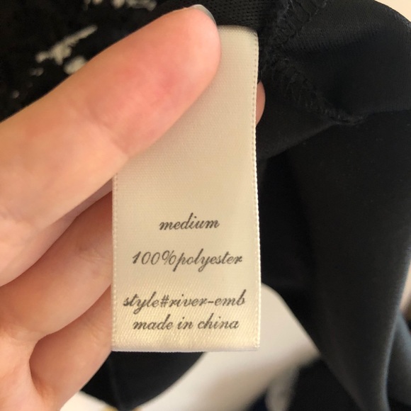 Altar’d State Black Embroidered High Neck Dress - Picture 9 of 10